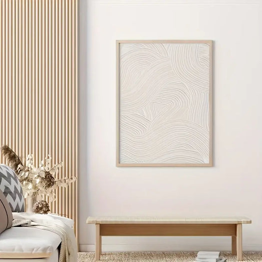 Abstract White Wall Print - HUS & CO.