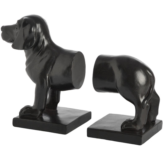 Black Dachshund Dog Book Ends - HUS & CO.