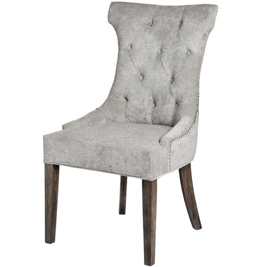 Silver High Wing Ring Backed Dining Chair - hus & co.