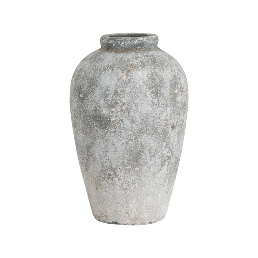 Aged Stone Tall Ceramic Vase - hus & co.