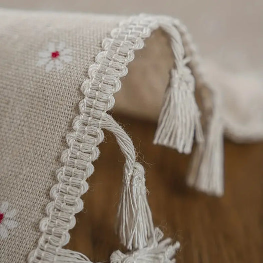 Farmhouse Linen Chrysanthemum Tablecloth - HUS & CO.