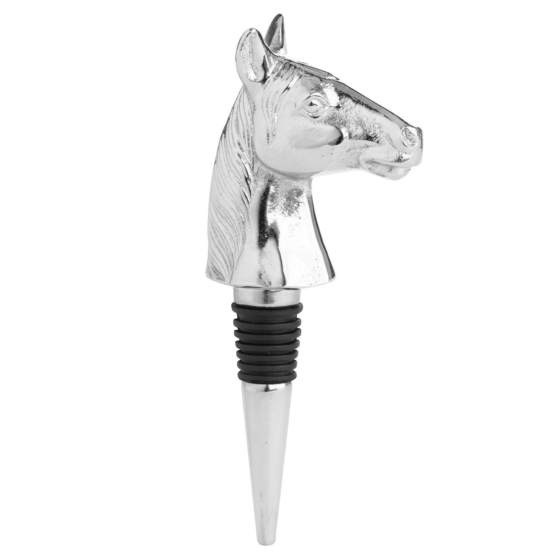 Silver Nickel Horse Bottle Stopper - HUS & CO.