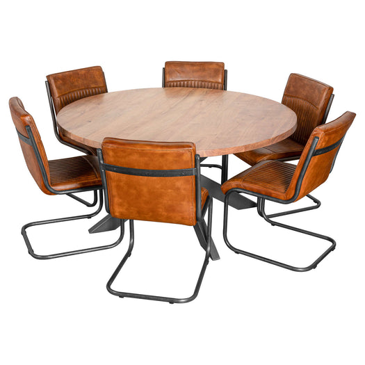 Live Edge Collection Large Round Dining Table - hus & co.