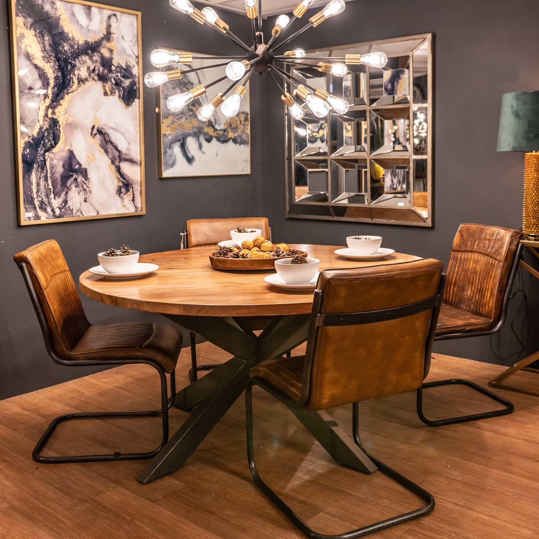 Live Edge Collection Large Round Dining Table - hus & co.