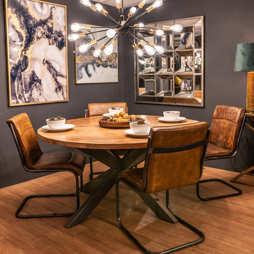 Live Edge Collection Large Round Dining Table - hus & co.