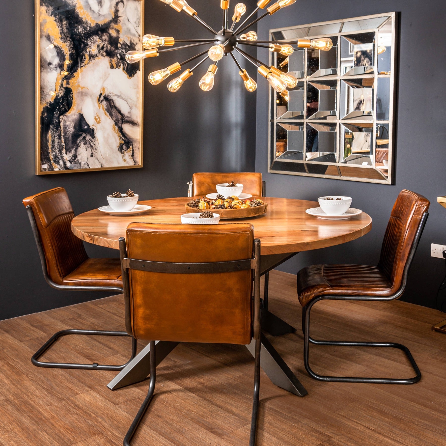 Live Edge Collection Large Round Dining Table - hus & co.