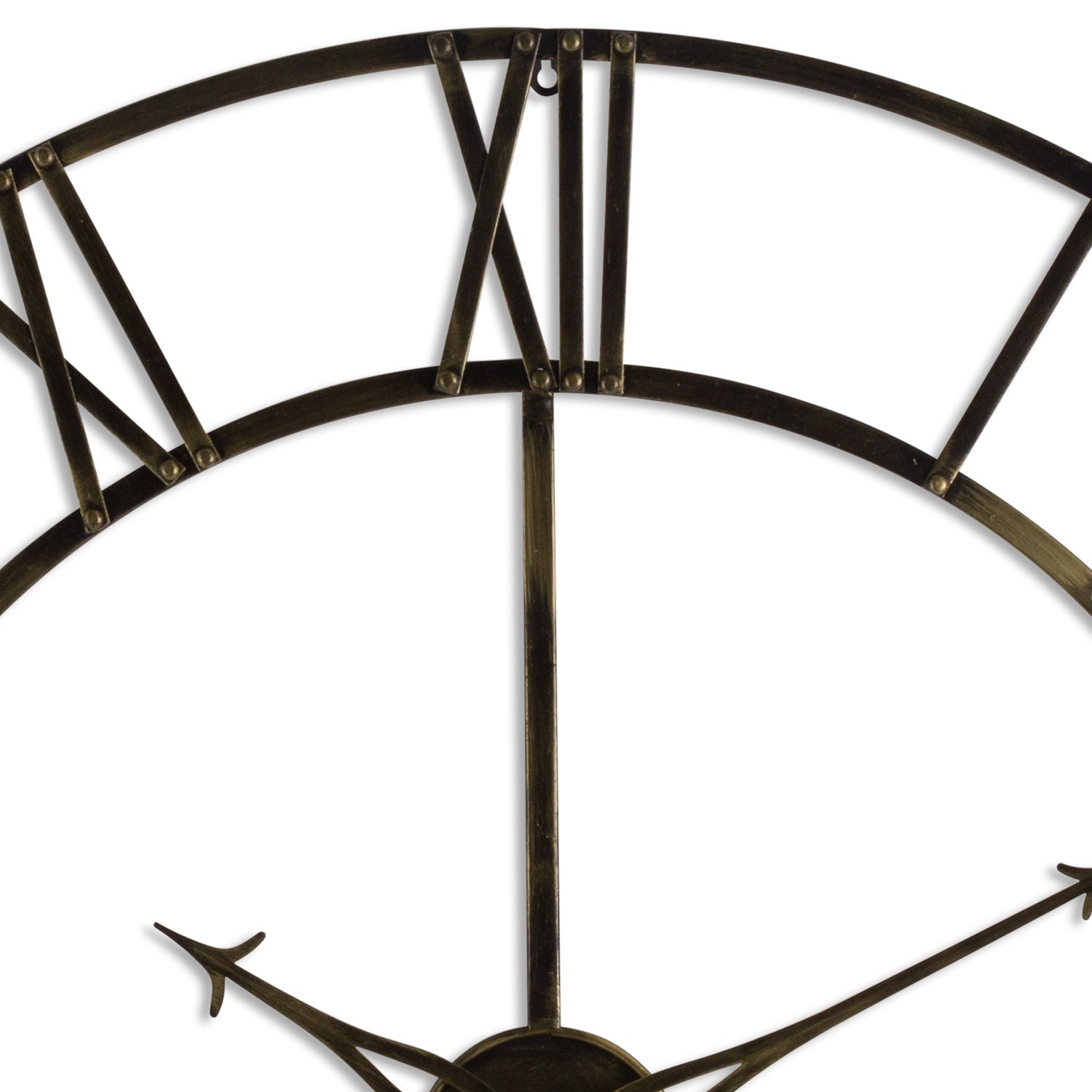 Large Antique Brass Large Skeleton Clock - HUS & CO.