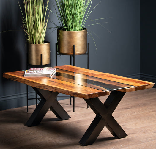 Live Edge Collection River Coffee Table - HUS & CO.