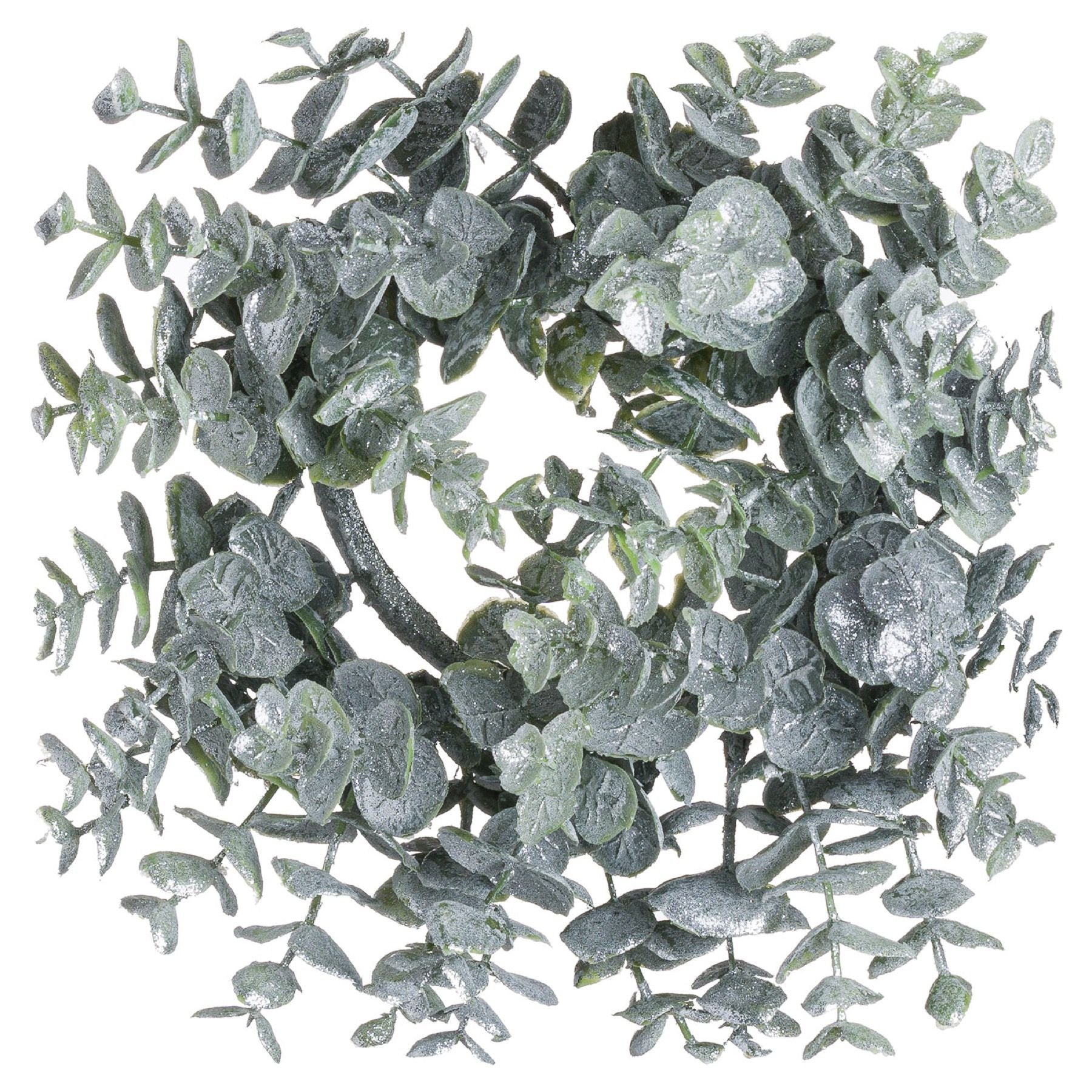 Small Frosted Eucalyptus Candle Wreath - hus & co.