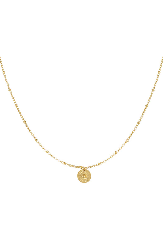 Beaded Gold Coin Necklace - hus & co.