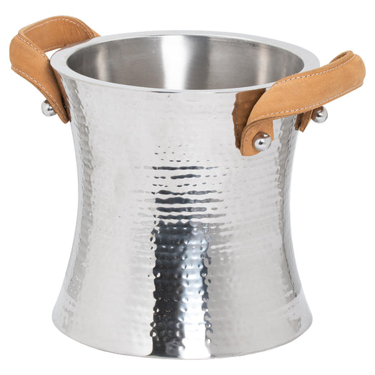 Leather Handled Ice Bucket - hus & co.