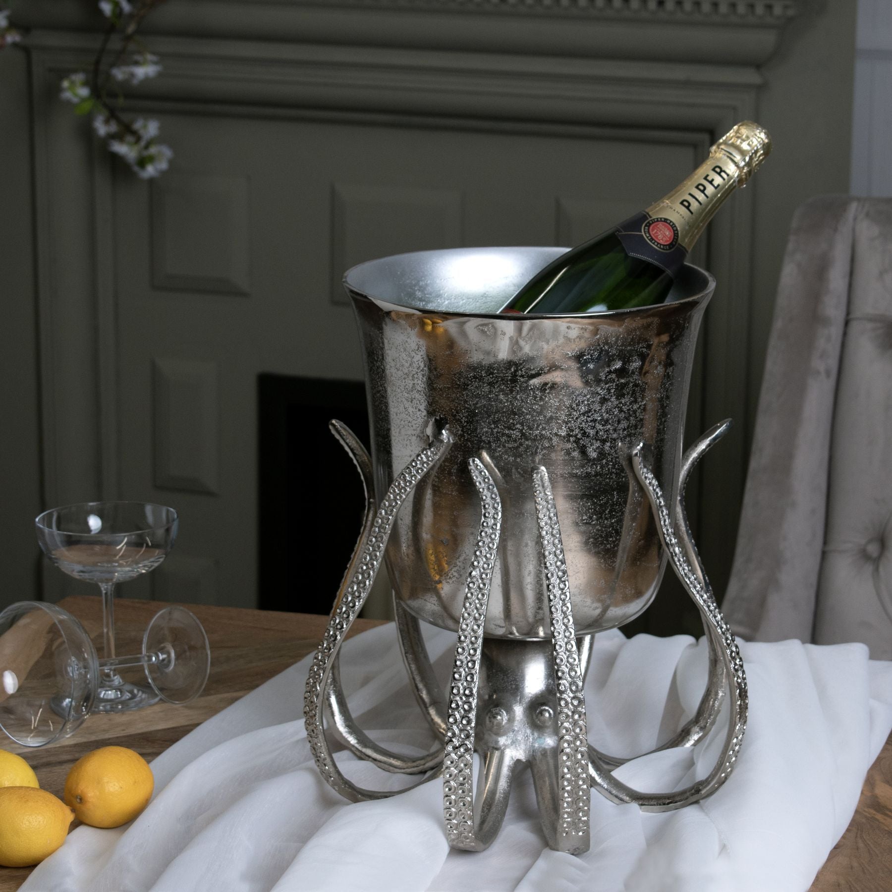 Large Octopus Champagne Bucket - hus & co.