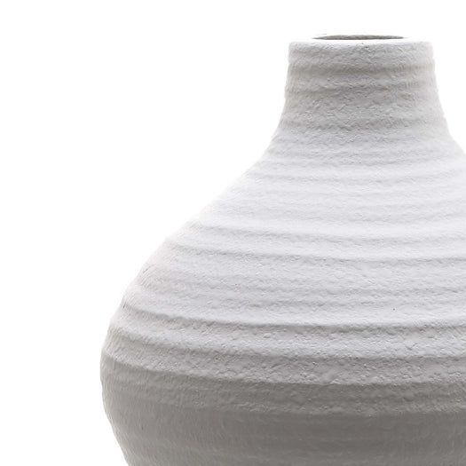 Amphora Matt White Ceramic Vase - hus & co.