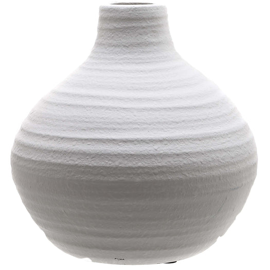 Amphora Matt White Ceramic Vase - hus & co.