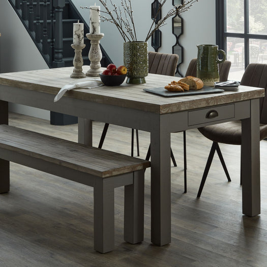 The Oxley Collection Dining Table With Two Drawers - hus & co.