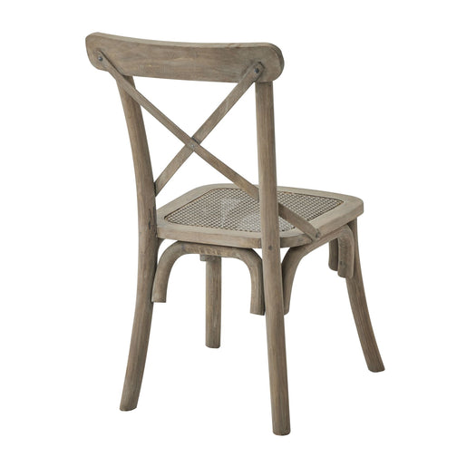 Copgrove Collection Cross Back Chair With Rush Seat - hus & co.