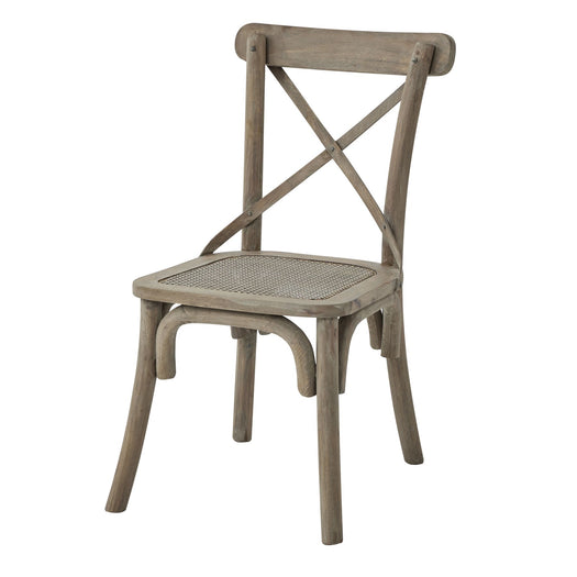 Copgrove Collection Cross Back Chair With Rush Seat - hus & co.