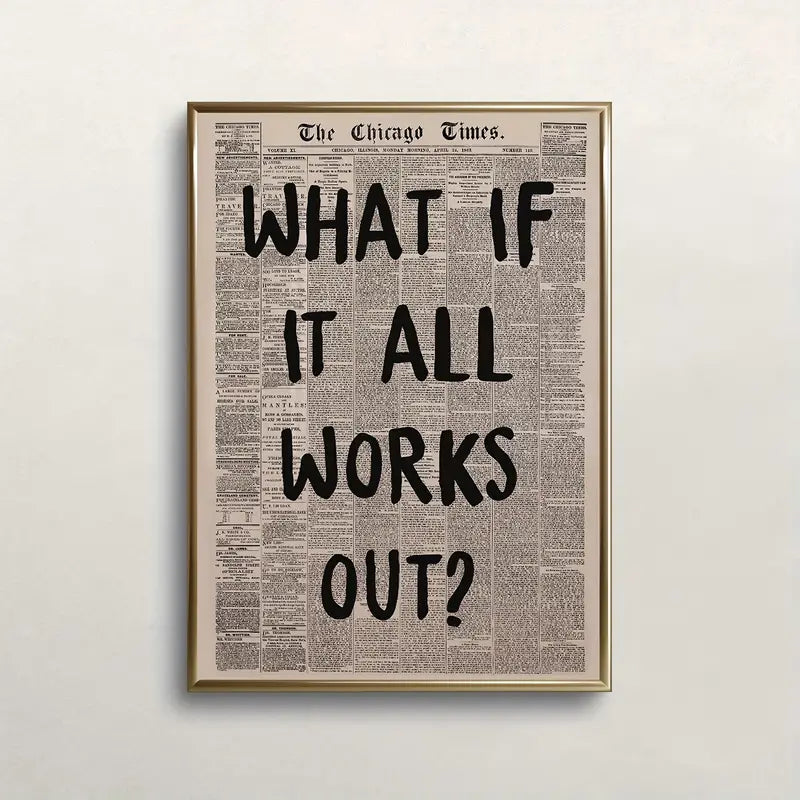 "What If It All Works Out?" Canvas Print - HUS & CO.