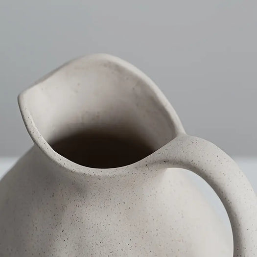 White Ceramic Vintage Jug - HUS & CO.