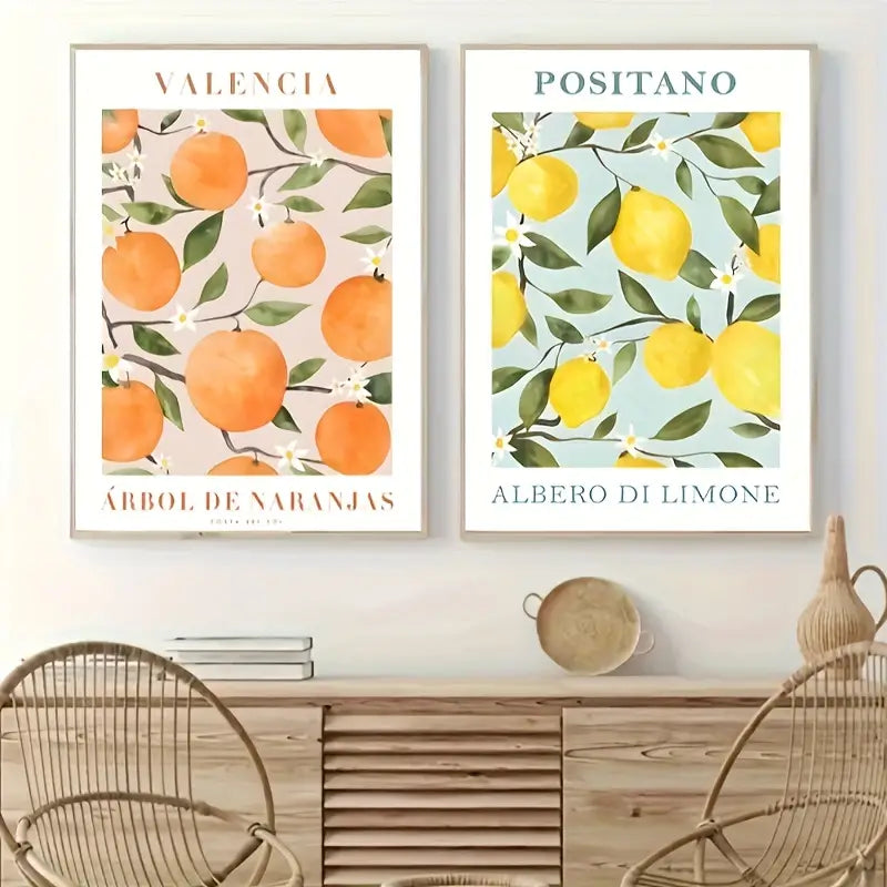 Set of 2 Botanical Canvas Prints - HUS & CO.