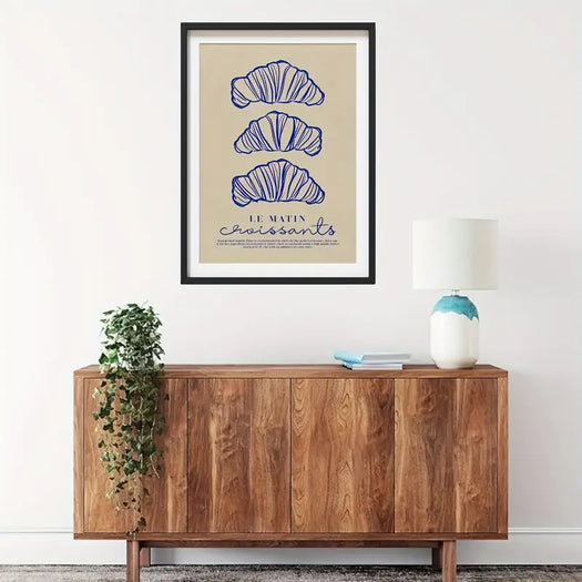 Breakfast Croissants Canvas Poster - HUS & CO.