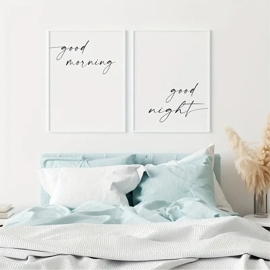 "Good Morning, Good Night" Canvas Prints - HUS & CO.