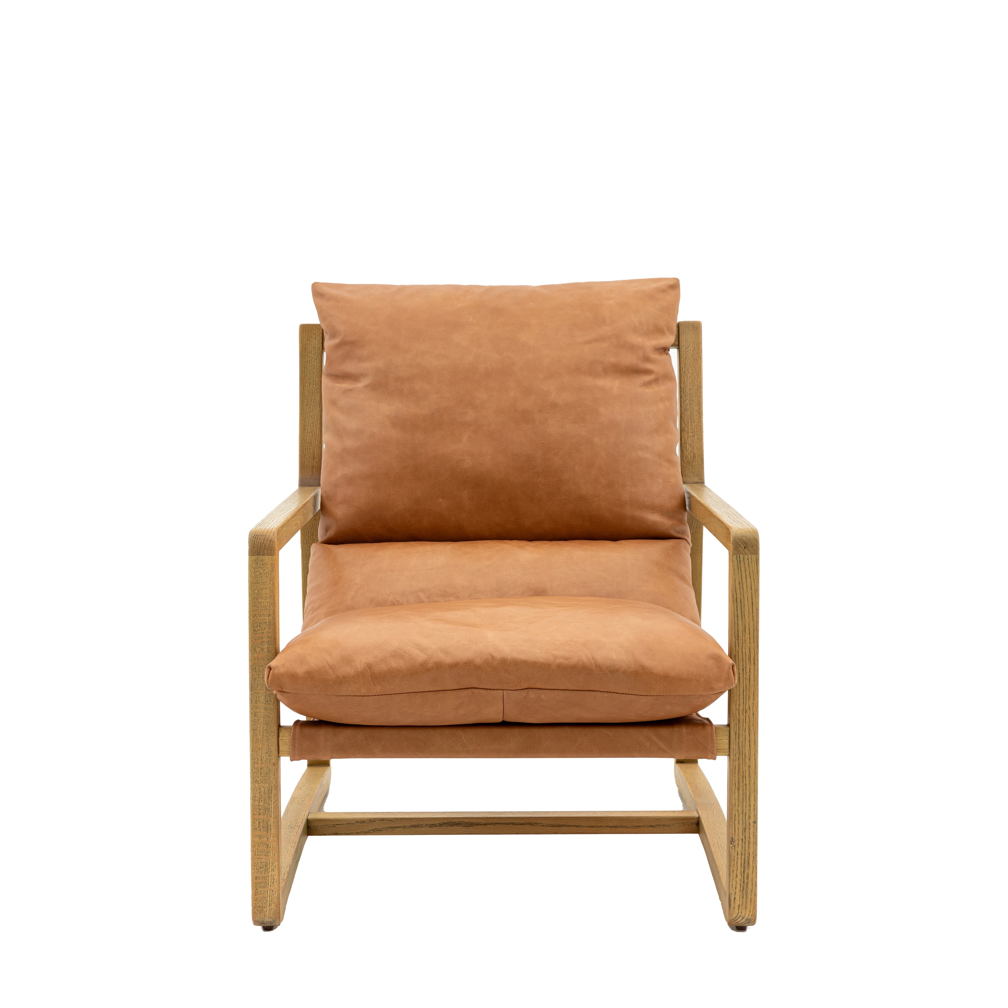 Burela Lounge Chair - Vintage Brown Leather - hus & co.