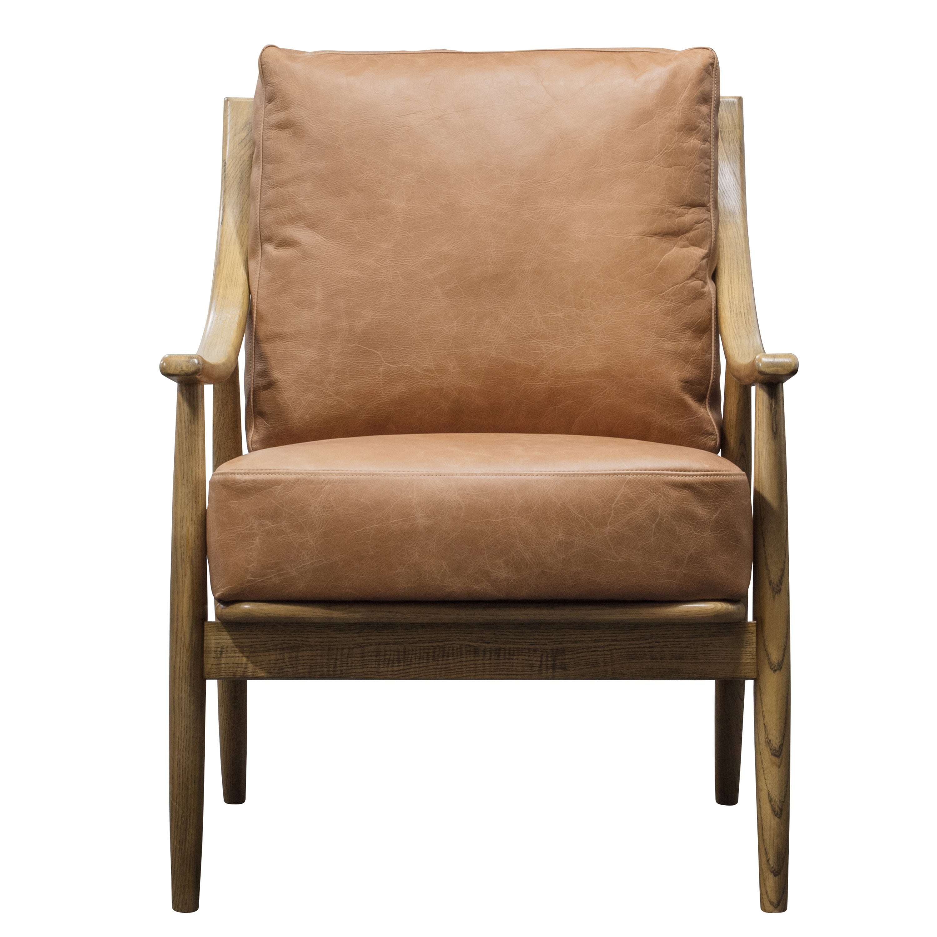 Reliant Armchair - Brown Leather - hus & co.