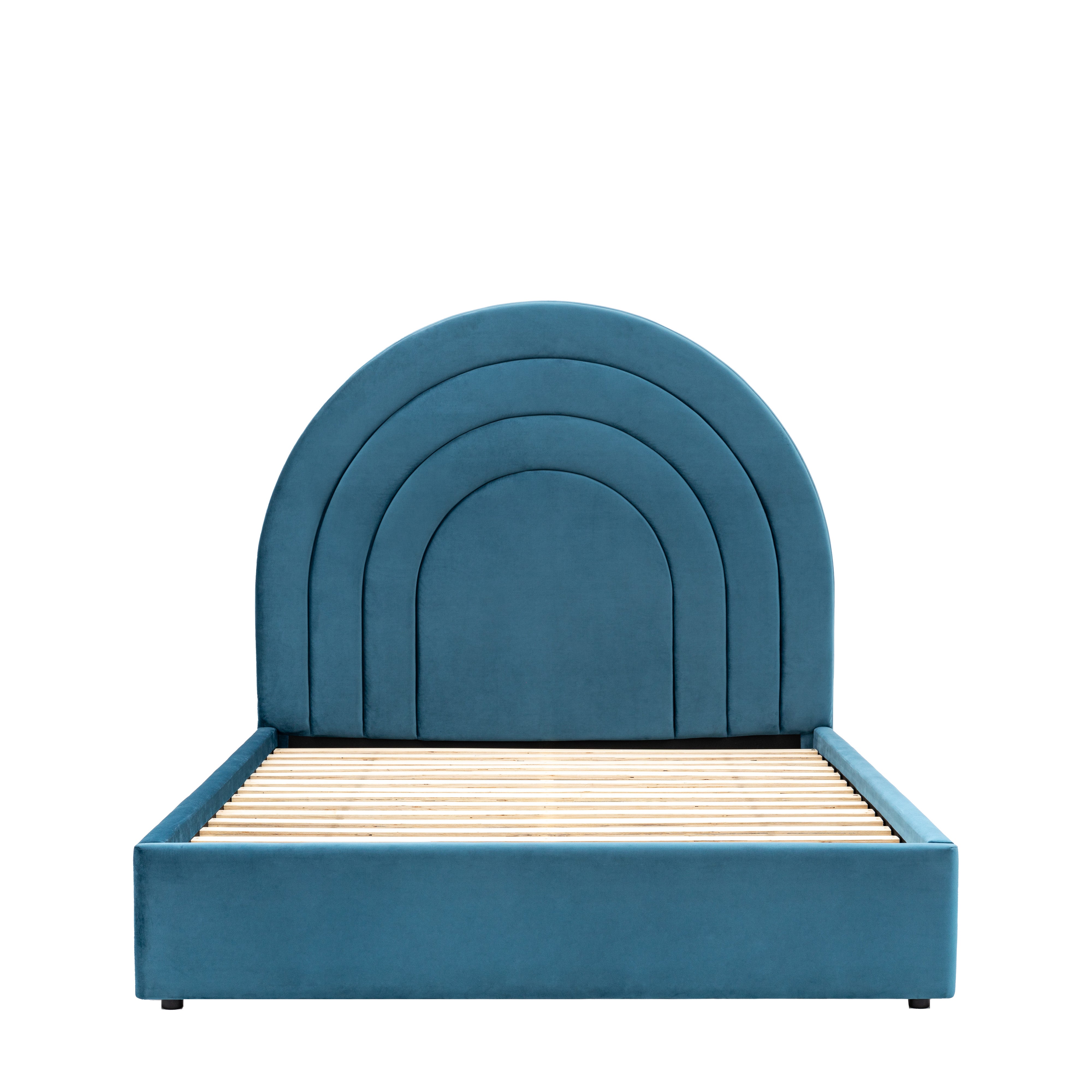 Arch King Bedstead - Kingfisher Blue - hus & co.