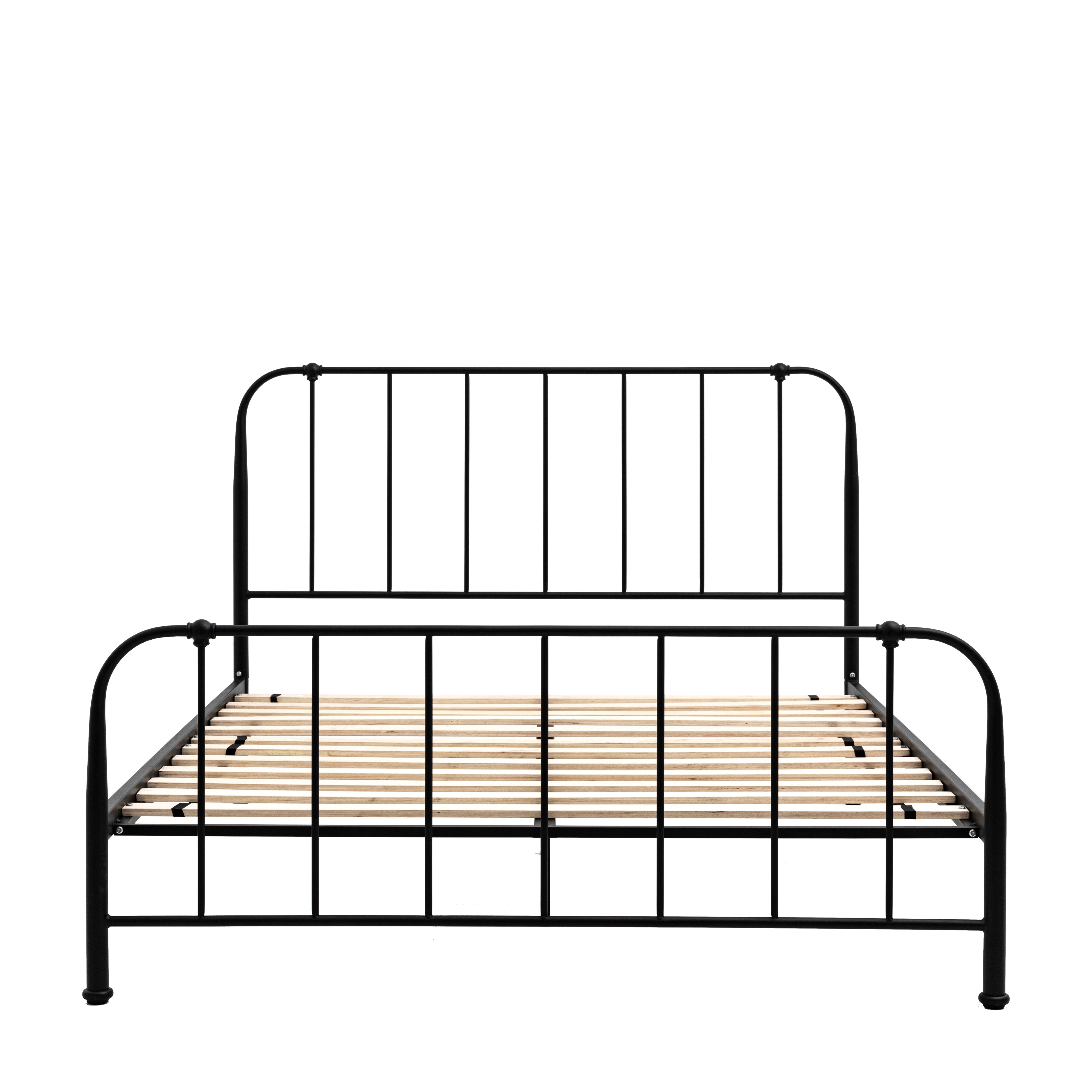 Loughton King Bedstead - Black - hus & co.