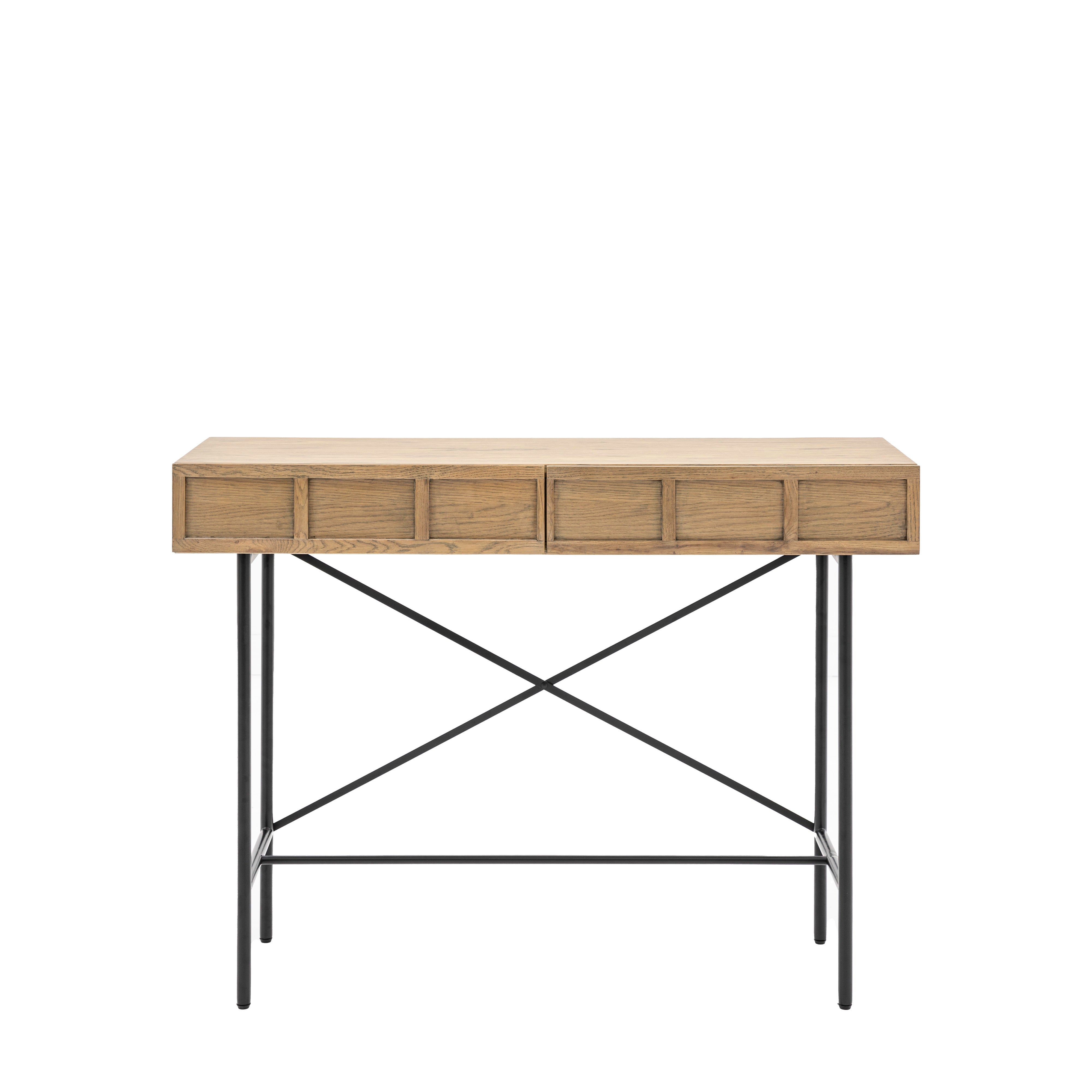 Panelled 2 Drawer Console Table - hus & co.