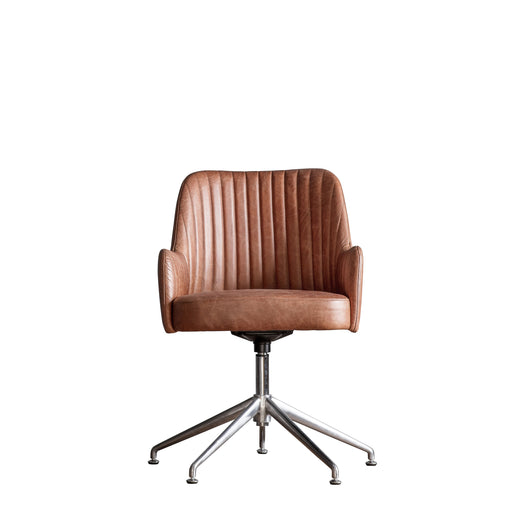 Curie Swivel Chair - Vintage Brown - hus & co.