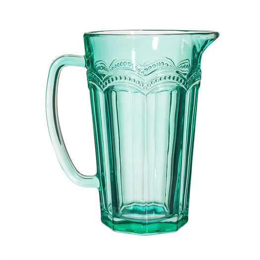 Clarisse Glass Jug Turquoise - hus & co.