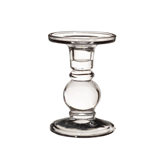 Estelle Glass Candle Holder Grey - hus & co.