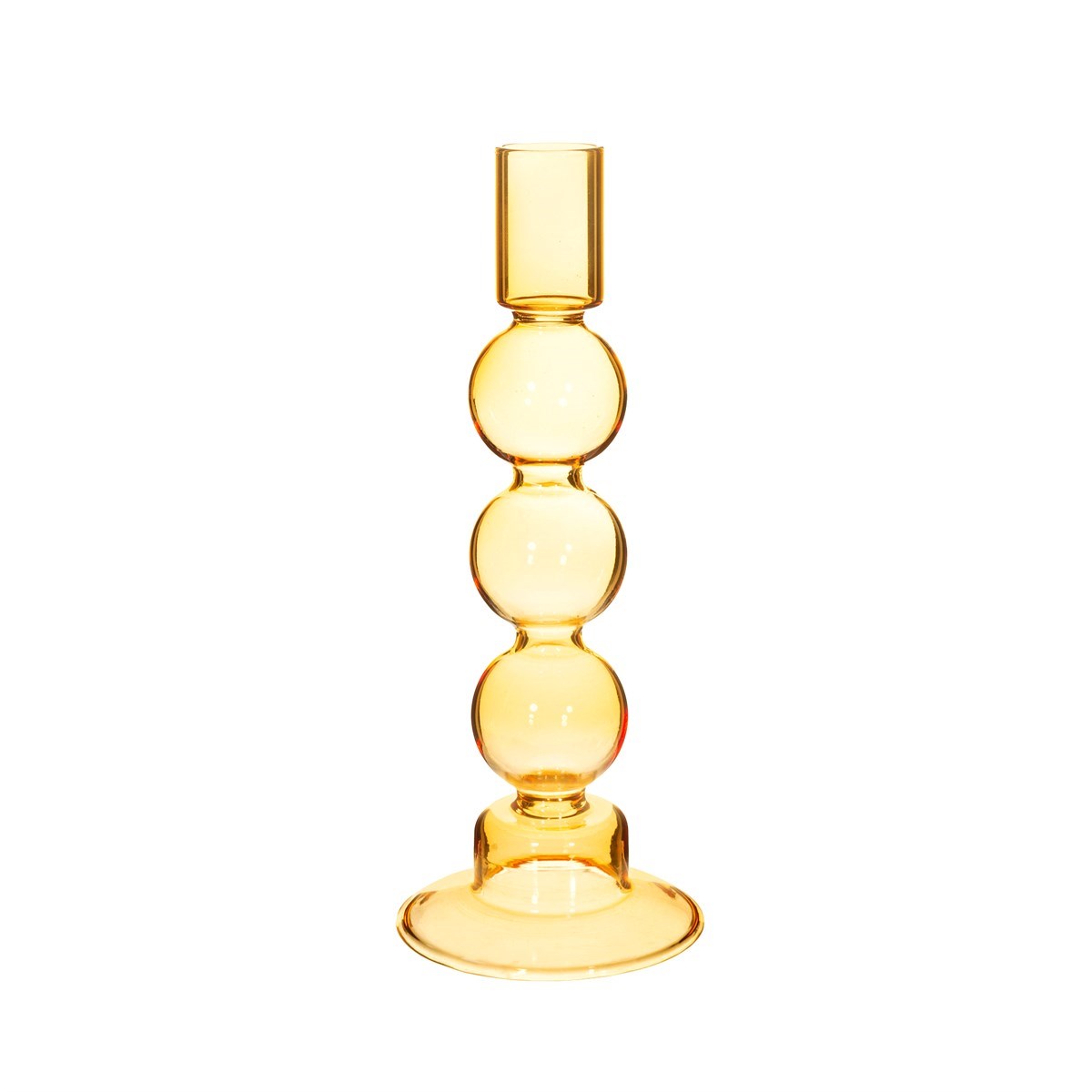 Bubble Candle Holder Yellow - hus & co.