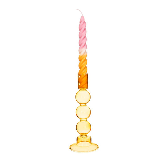 Bubble Candle Holder Yellow - hus & co.