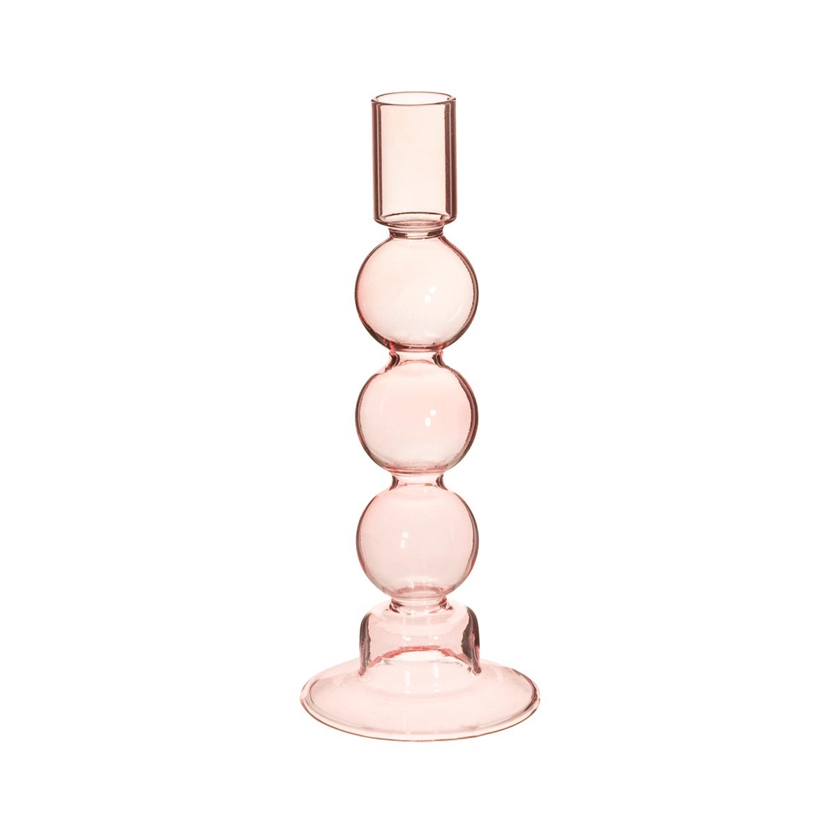 Bubble Candle Holder Pink - hus & co.