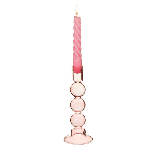 Bubble Candle Holder Pink - hus & co.