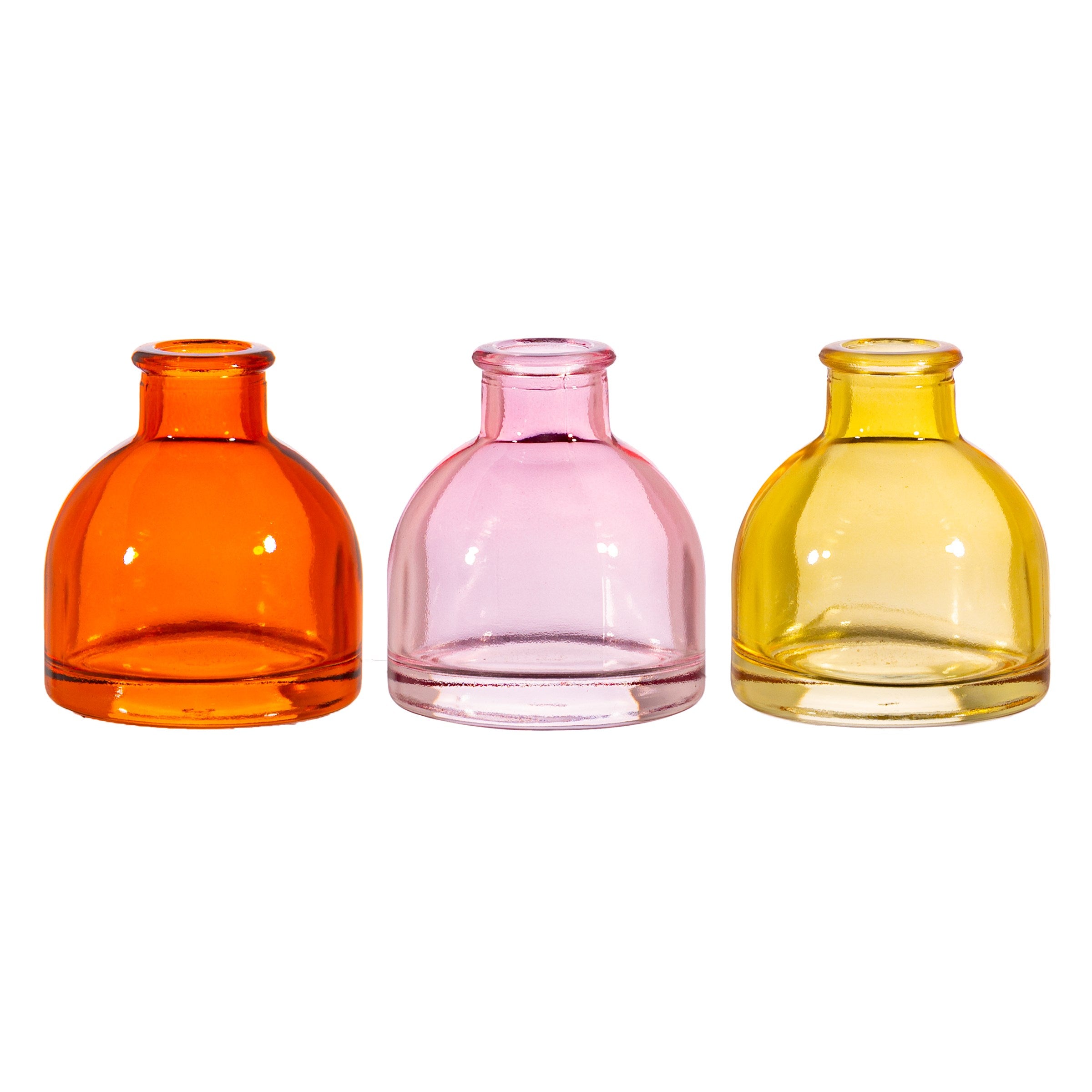 Warm Toned Mini Bud Vases - Set Of 3 - hus & co.