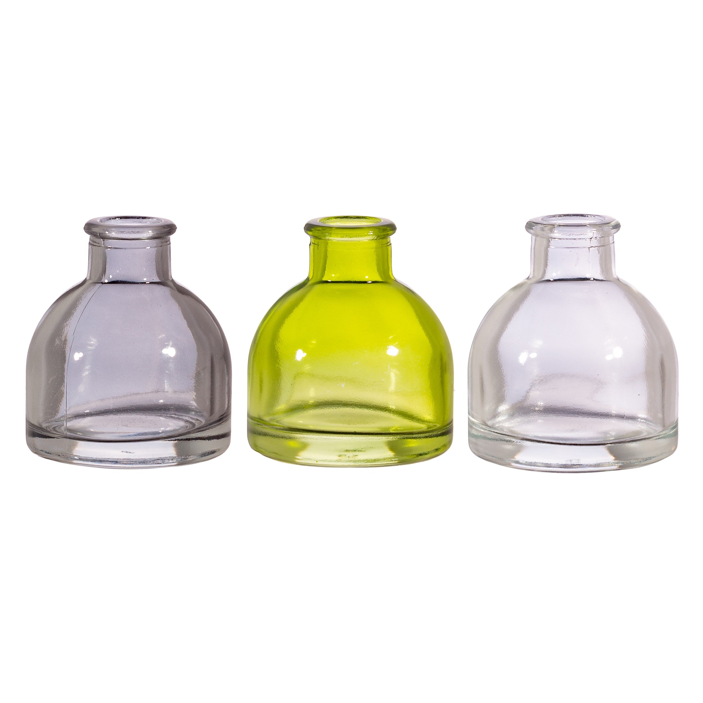 Grey & Green Mini Bud Vases - Set Of 3 - hus & co.