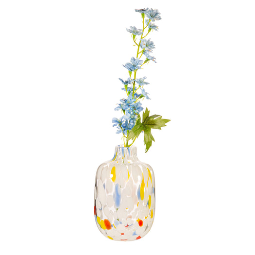 Small Multicoloured Speckled Glass Vase - hus & co.