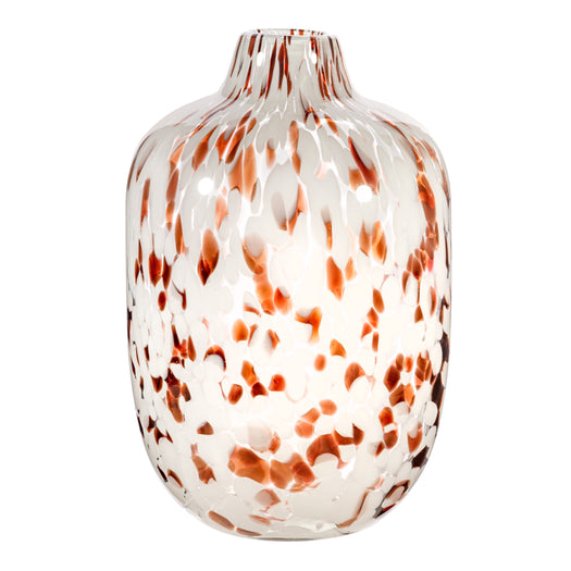 Large Brown Speckled Glass Vase - hus & co.