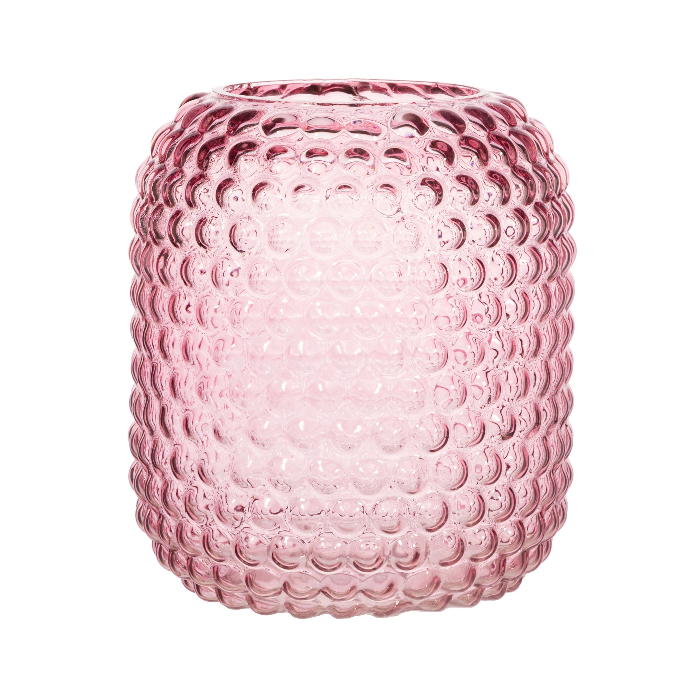 Pink Glass Bobble Vase - hus & co.