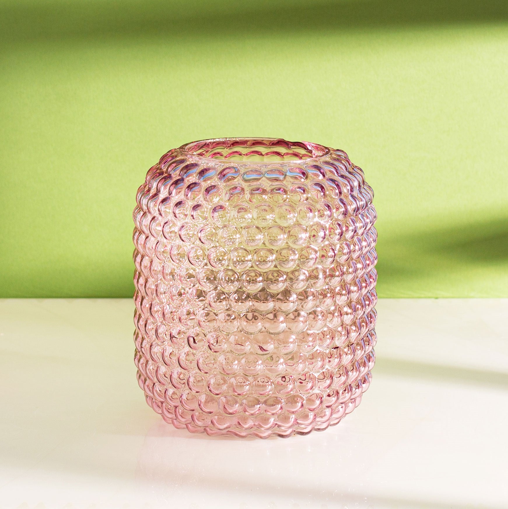 Pink Glass Bobble Vase - hus & co.