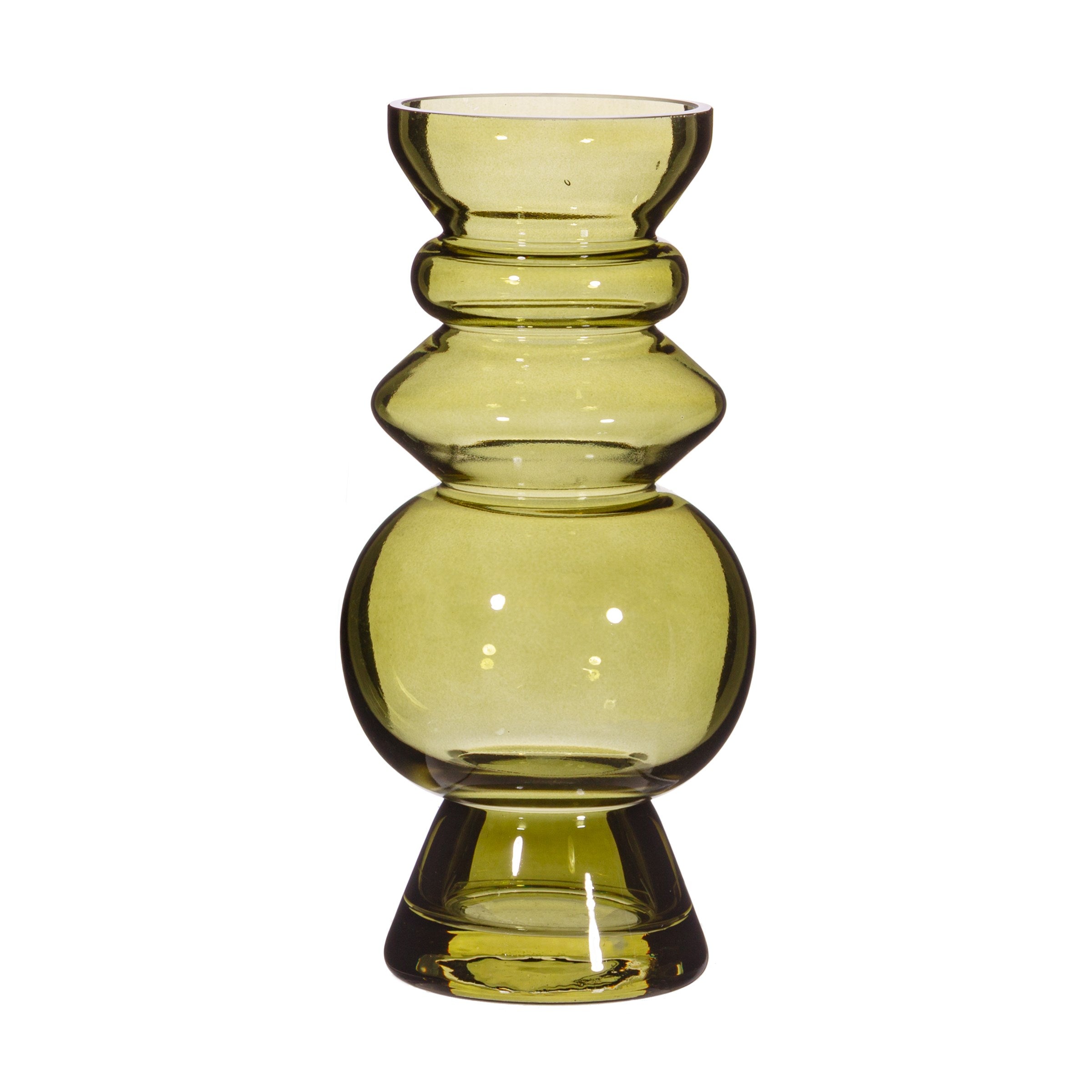 Selina Glass Vase Green - hus & co.