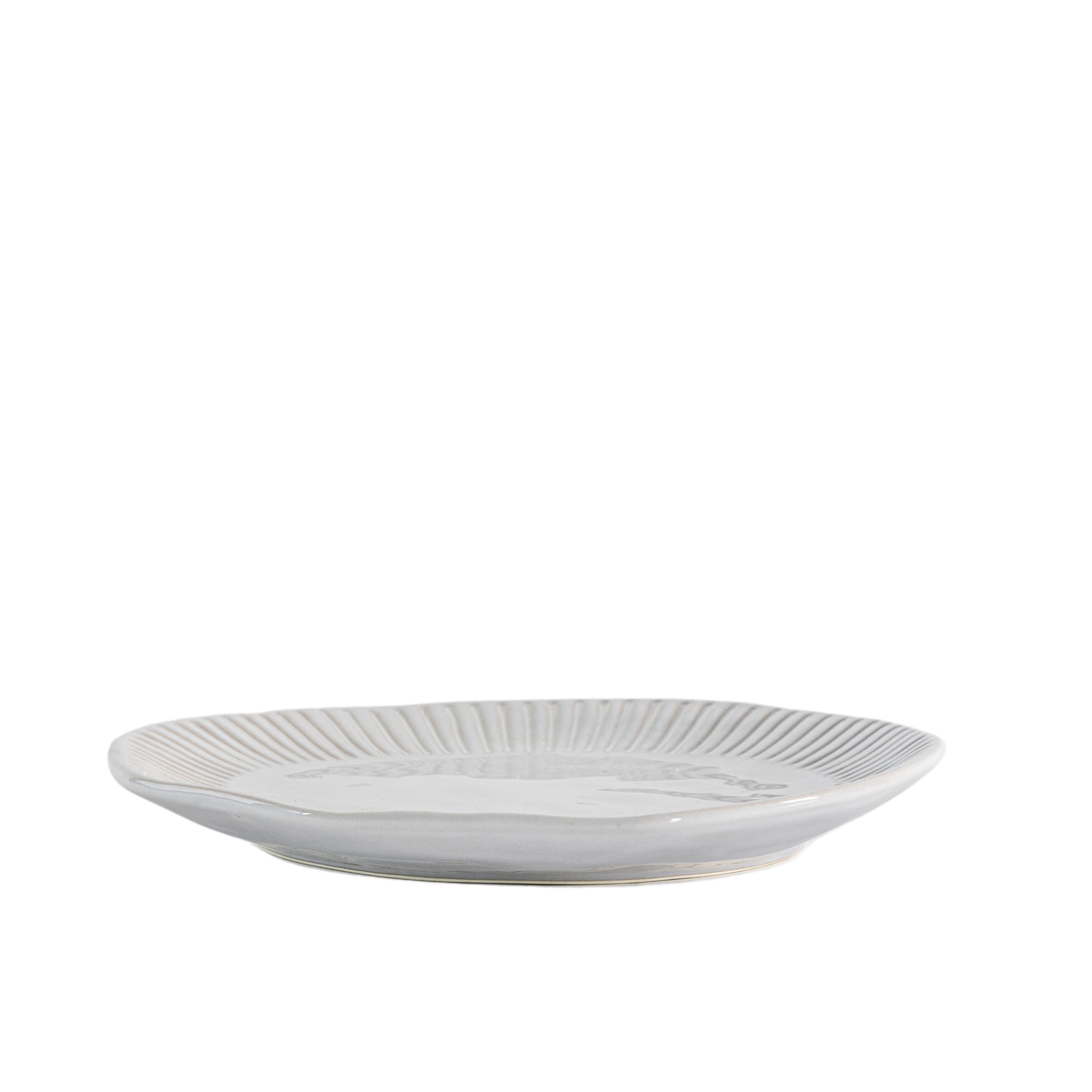 Organic Ridged Side Plate (Pack of 4) - HUS & CO.