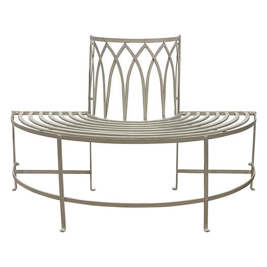 Alberoni Outdoor Tree Bench Seat - Distressed White - HUS & CO.