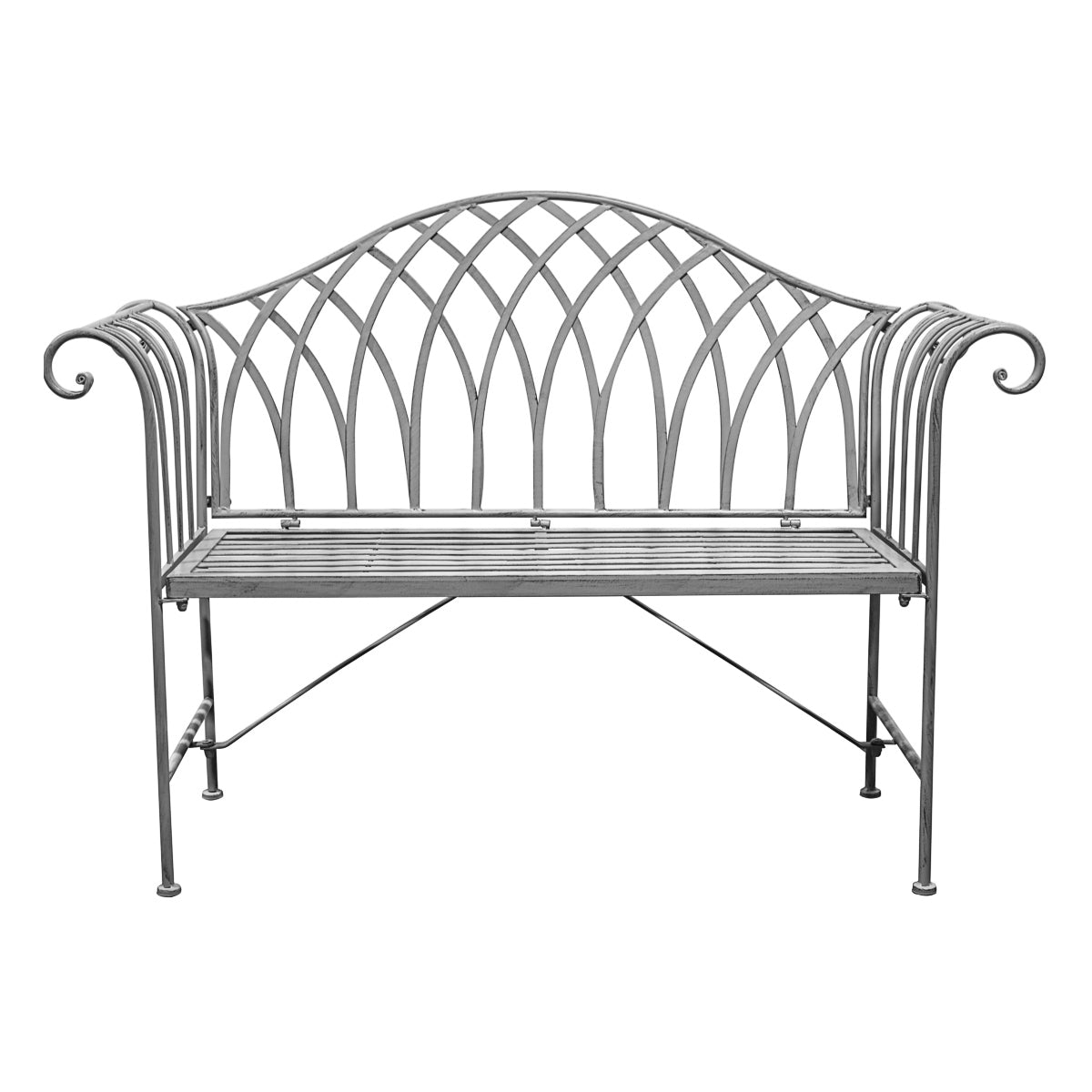 Duchess Outdoor Bench - Distressed Grey - HUS & CO.