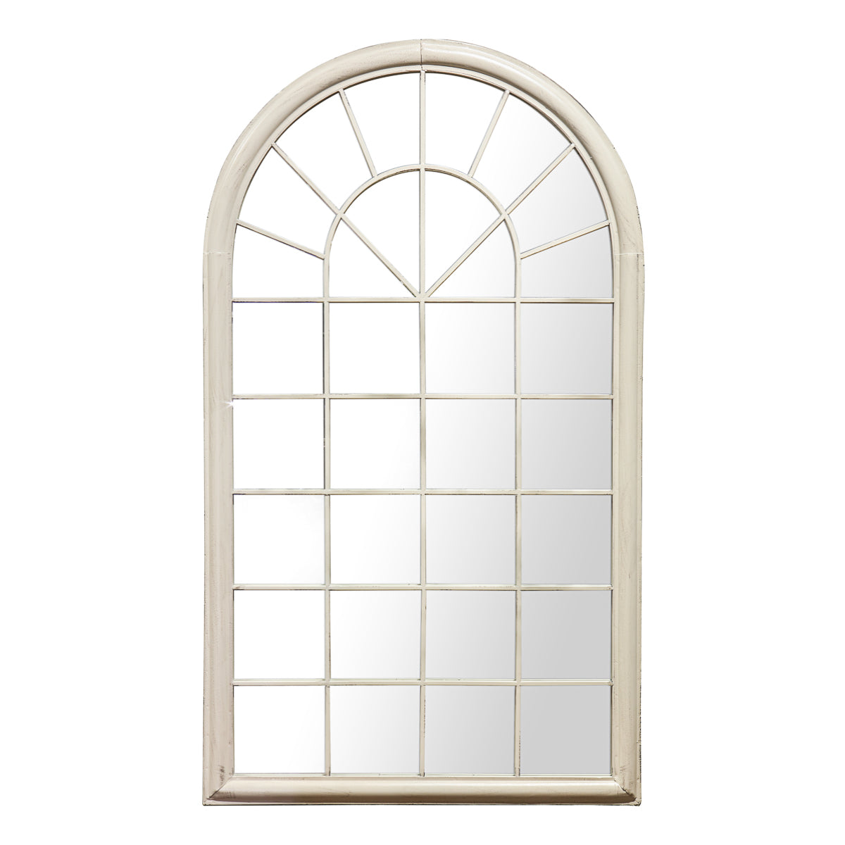 Distressed White Orlanda Outdoor Mirror - HUS & CO.