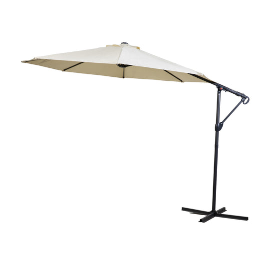 Cream Vazzano 3m Cantilever Parasol - HUS & CO.